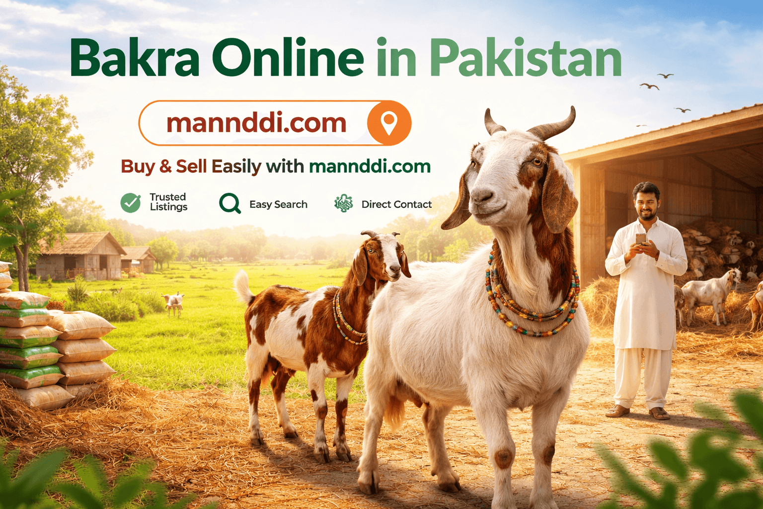 Buy Bakra Online in Pakistan with Mannddi
