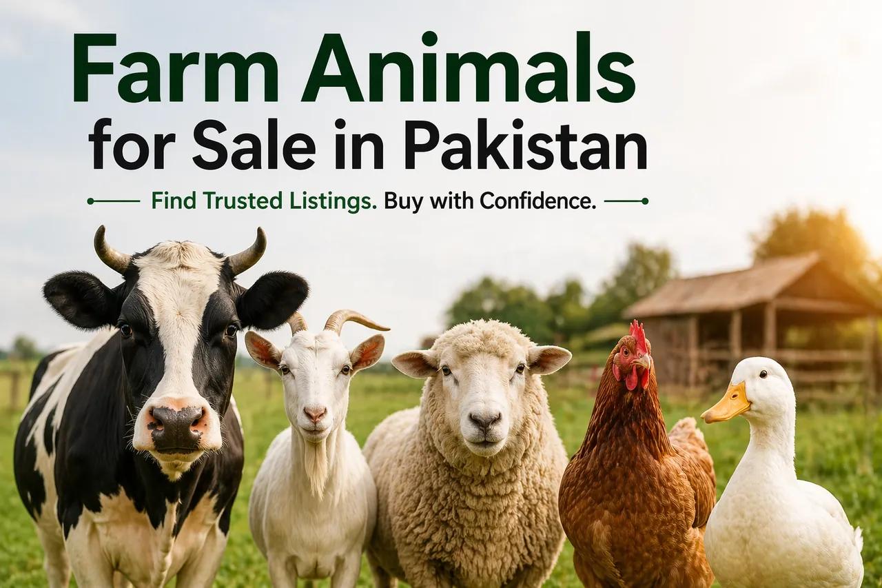Farm Animals for Sale in Pakistan: A Better Way to Find Trusted Listings Online